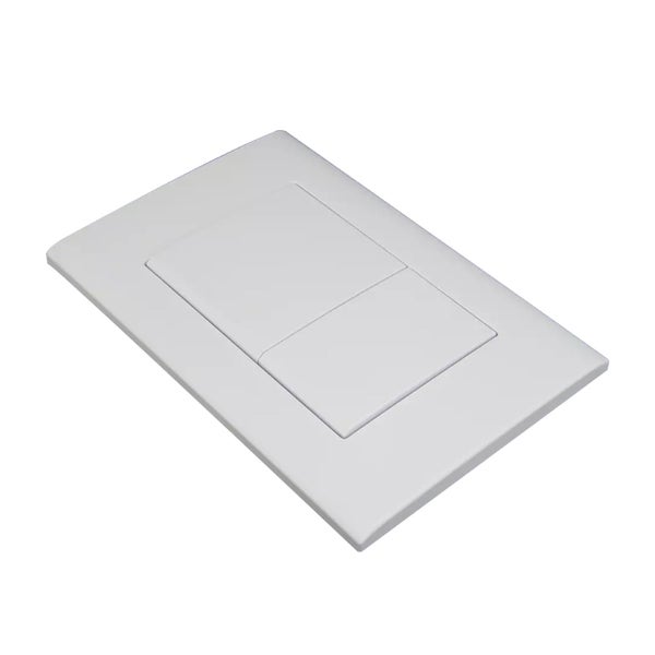 Drückerplatte Weiß Matt Kompatibel zu Geberit Duofix Sigma (UP 320) oder DELTA 2 Mengenspülung