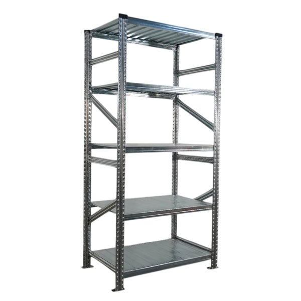 Metallregal mit fünf Regalböden