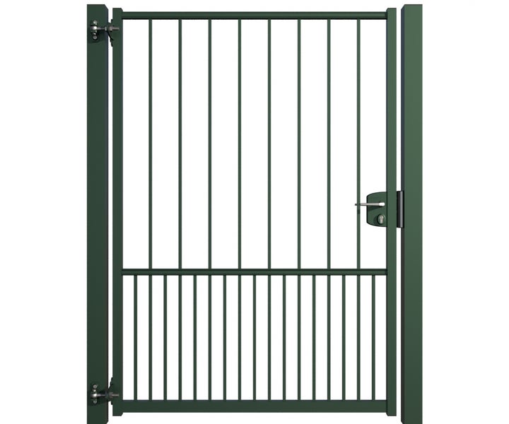 Metallzauntür mit Schloss