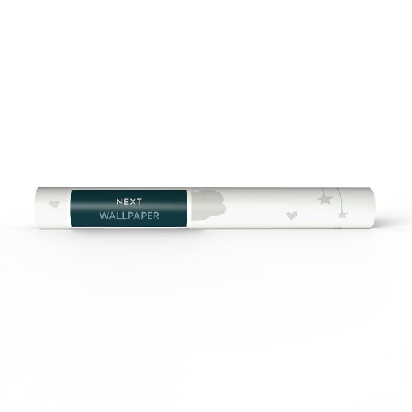 Next Vliestapete | Mond & Sterne - Grau - 10mx52cm