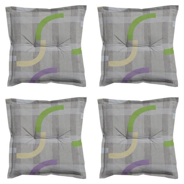 Sitzkissen Tess lila - Ca. 50x50 cm - 4er-Set