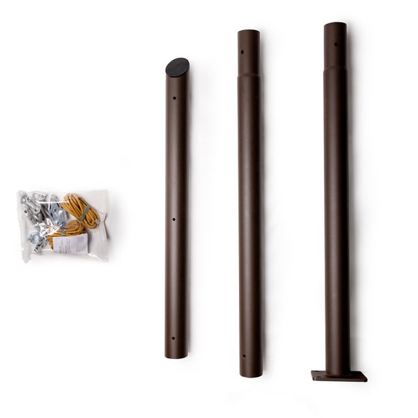 Sonnensegelmast Extra Robust EZ Mast Corten 260 cm – Rostoptik, starke Leistung & Spannung – Maanta®