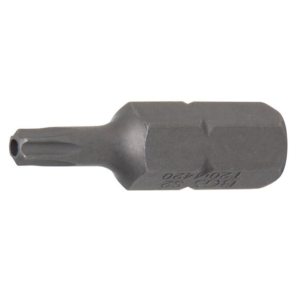 BGS Bit Länge 30 mm Antrieb Außensechskant 8 mm (5/16) T-Profil (für Torx) mit Bohrung T20 - 4420