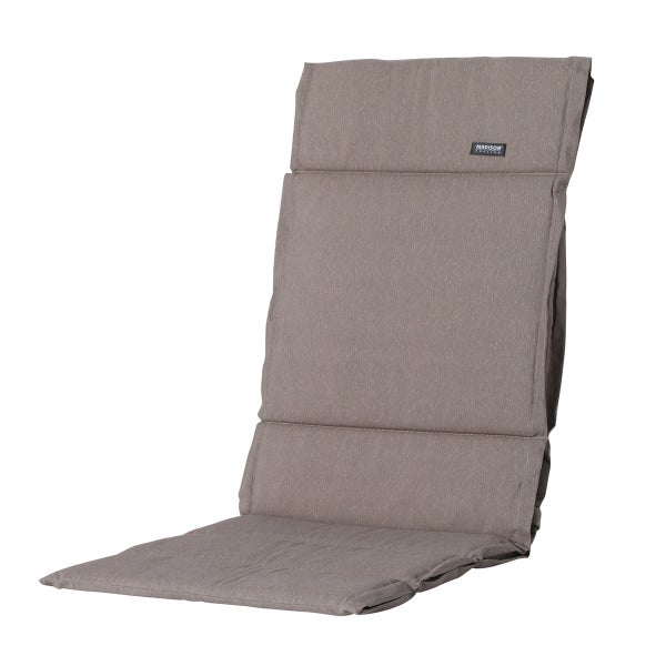 Hochlehnerauflage Fiber Deluxe Panama taupe - Ca. 125x50 cm - 4er-Set