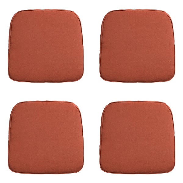Sitzkissen Geflecht Panama terra - ca. 48x48 cm - 4er-Set