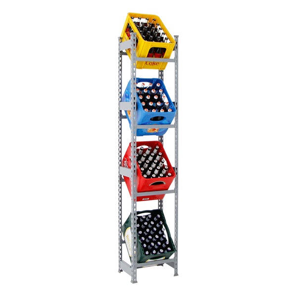 Getränkekistenregal HIGH BIG CAMEL | HxBxT 200x40x30cm | Grau