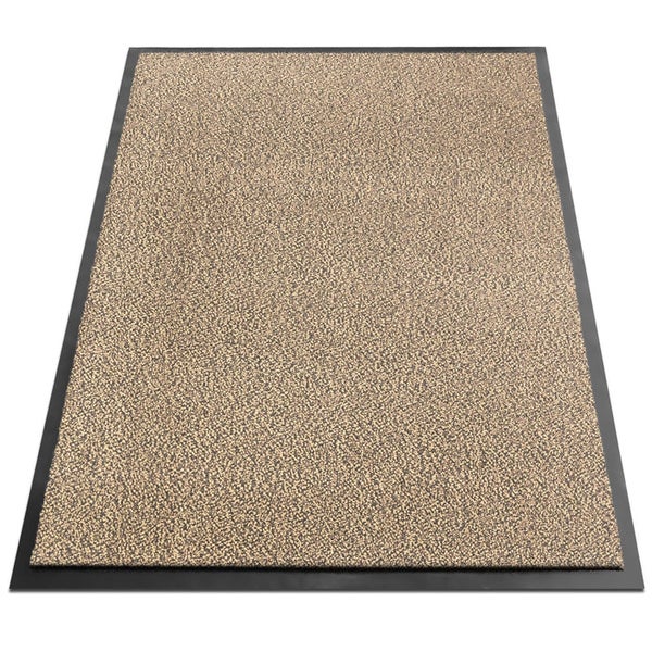 FLOORDIREKT Schmutzfangmatte SKY - Türvorleger für innen und außen - Rutschfest - 90  x 600 cm - Ocker-Schwarz