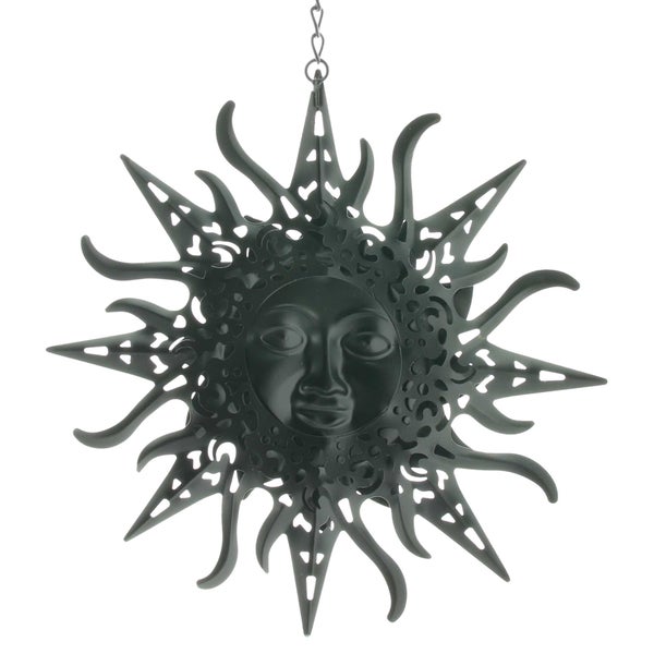 FRANK FLECHTWAREN | Metallhänger Sonne, METALL, 28 x 2,5 x 48 cm
