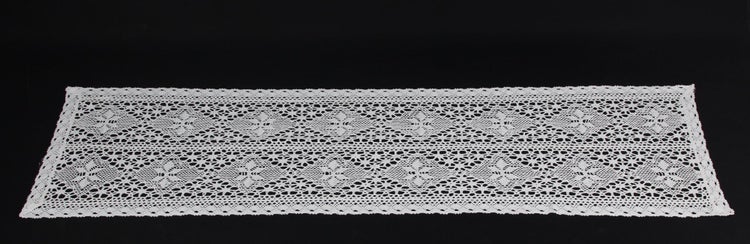 FRANK FLECHTWAREN | Tischläufer Häkelblümchen, POLYESTER, 40 x 140 cm