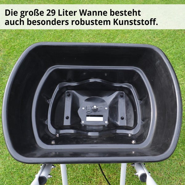 Große 29 Liter Kunststoffwanne für Streuwagen