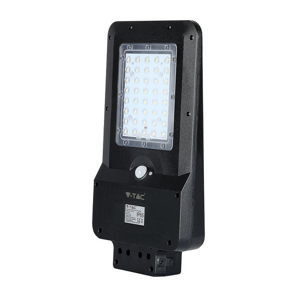 V-TAC VT-ST15 - Schwarze Solar-Straßenlampen - IP65 - 15W - 1600 Lumen - 6000K