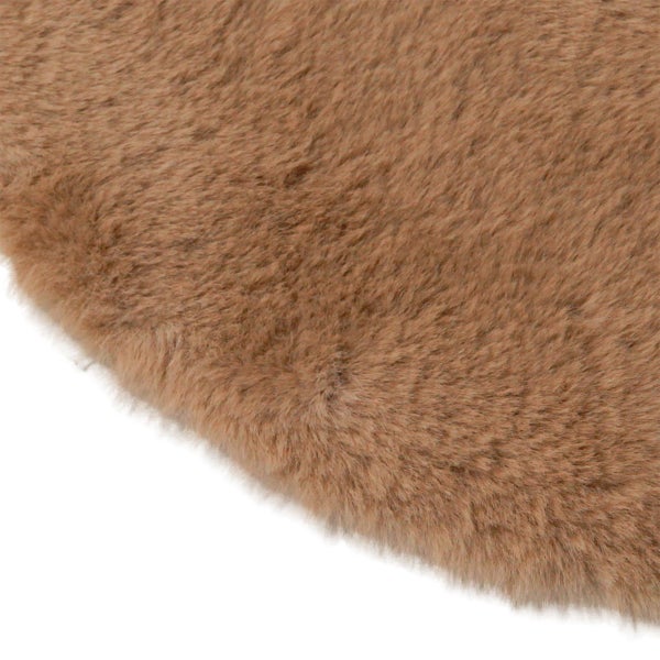 Detailansicht eines Teppichs mit weicher Textur