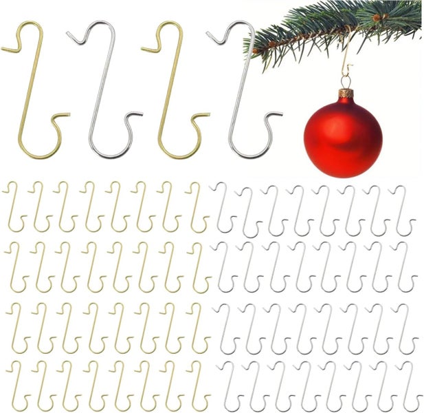 Set Christbaumkugelhaken aus Metall, zum Aufhängen von Weihnachtsbaumschmuck