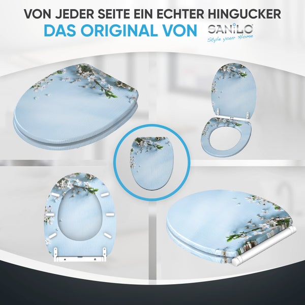 WC-Sitz mit Absenkautomatik & Top Fix Sakura