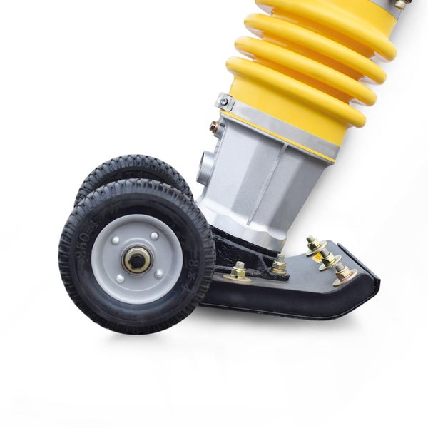 Verdichter mit Transporträdern für den einfachen Transport