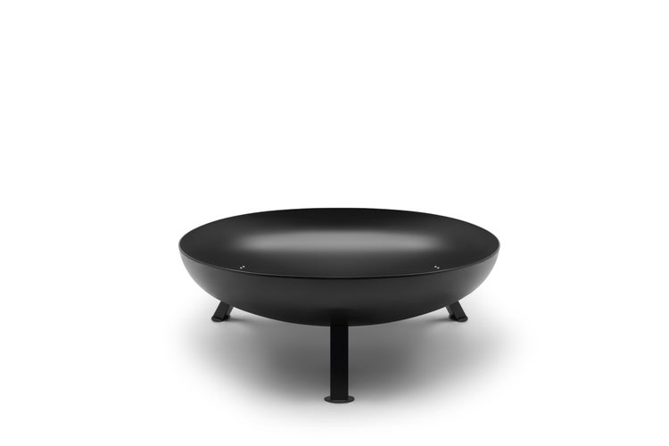 The Favilla BOMBE Feuerbecken Schwarz Ø 79 cm – Massive Feuerschale aus Stahl (4 mm) – Pulverbeschichtet & Hitzebeständig – Garten Feuerstelle – Outdoor Feuerschale für Terrasse, Balkon & Camping (26 kg)