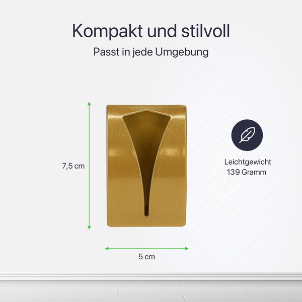 EAVY Handtuchhaken Edelstahl Gold Selbstklebend 2er Pack
