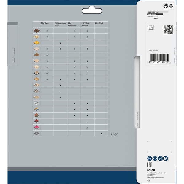 Bosch PRO Construct Wood Kreissägeblatt 230 x 2,8 x 30 mm - 2608640635