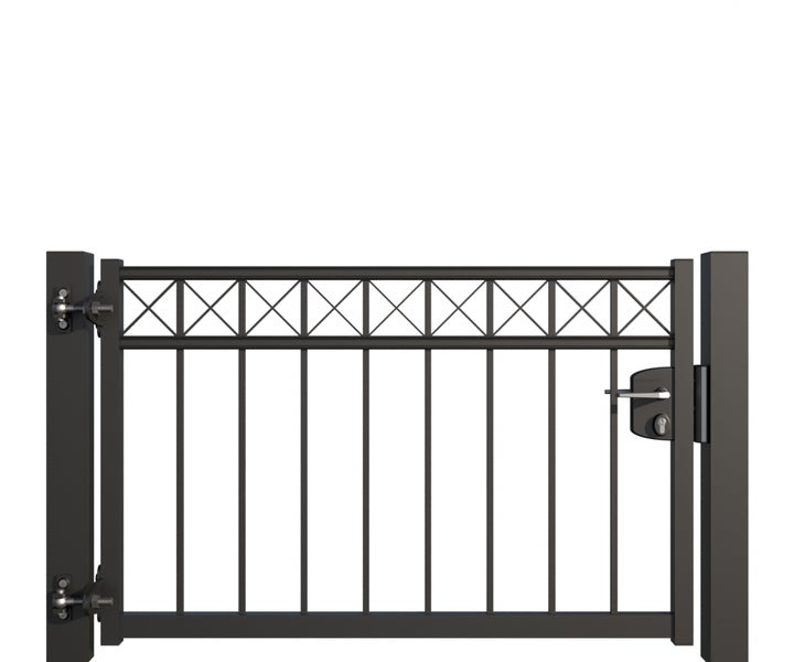 Metall Gartentor mit Verriegelung