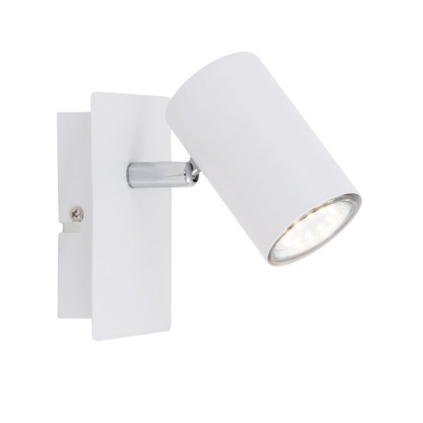Wandspot Schwenkbar Spot 1-flammig GU10 max. 40 Watt Weiß Metall Briloner