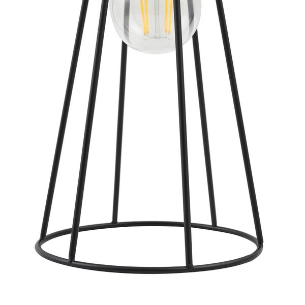 Lindby Tischlampe Tharion (Modern) in Schwarz aus Metall (1 flammig, E27) - Tischleuchte Schreibtischlampe Nachttischlampe Wohnzimmerleuchte