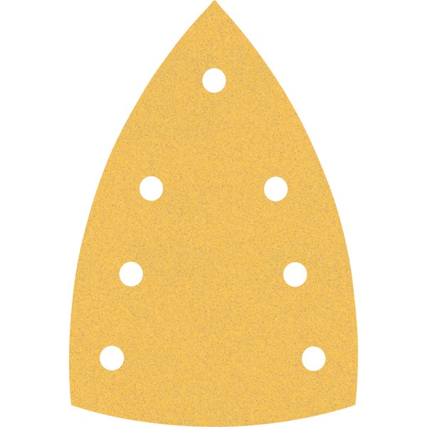 Dreieckiges Schleifpapier mit Löchern