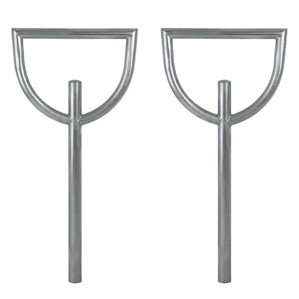 Zwei Fahrradständer aus Metall