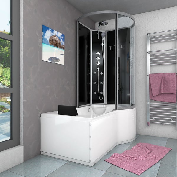 Wanne Dusche Kombination sw K50-L32 170x100
