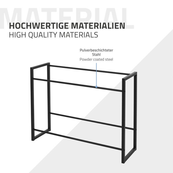 ML-Design 3er Set Getränkekistenregal für 6-8 Kisten, 104x32x82,5 cm, aus Stahl, freistehend, Standregal für Getränkekisten, Getränkeregal Kastenregal Kistenregal Bierkistenregal Getränkekistenständer