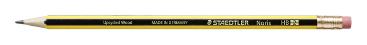 STAEDTLER Bleistift Noris 122 mit Radiertip, HB