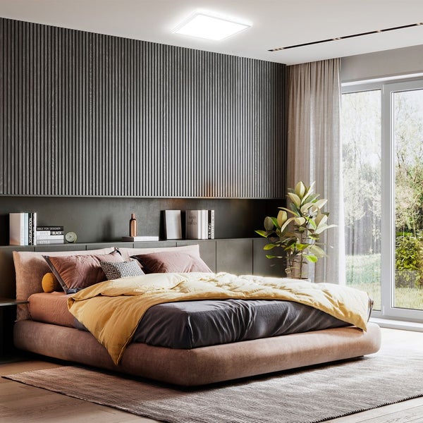 LED Panel 29x29 cm - 18W, 2400lm, IP44, flach, neutralweiß, weiß