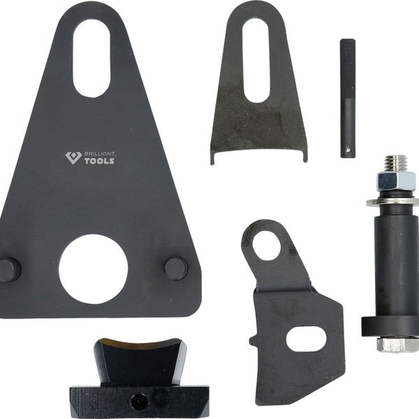 BRILLIANT TOOLS Schwungrad-/Kurbelwellen-Riemenscheiben-Blockier- und Stirndeckeltrenn-Werkzeug-Satz für Renault Nissan - BT594610