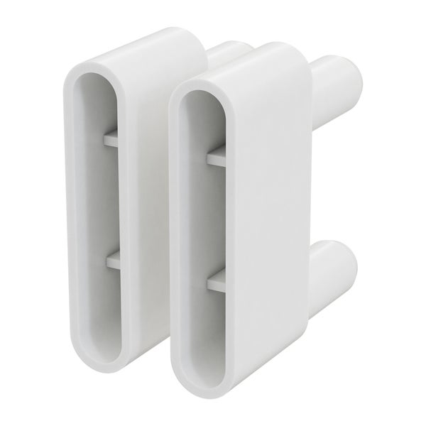 Zwei Heizkörperrohrschellen