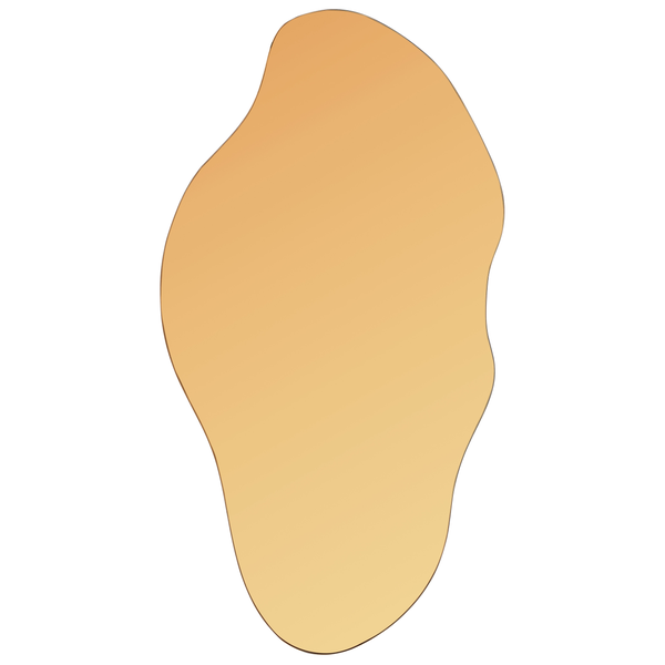 Unregelmäßig geformter Spiegel