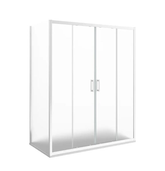 Eckdusche mit Schiebetüren für Badezimmer