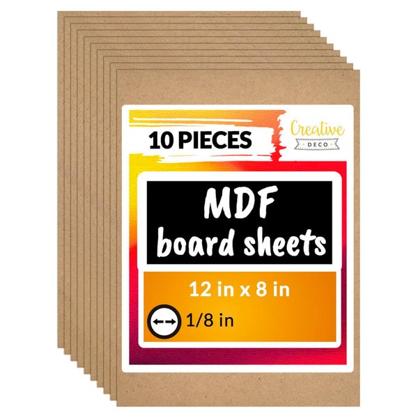 Creative Deco 10xA5 MDF Platten 148x210x3 mm