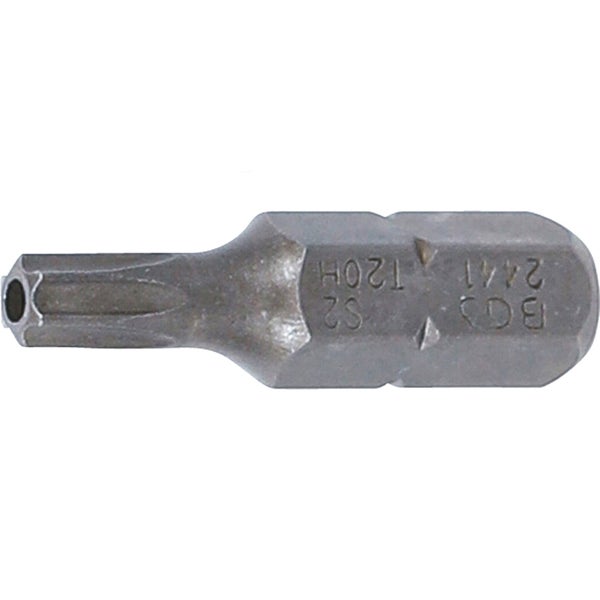 BGS Bit Länge 25 mm Antrieb Außensechskant 6,3 mm (1/4) T-Profil (für Torx) mit Bohrung T20 - 2441