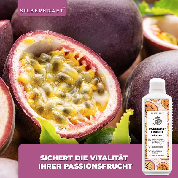 SILBERKRAFT Passionsfrucht Dünger – Für Maracuja & Passionsblume – 1 Liter