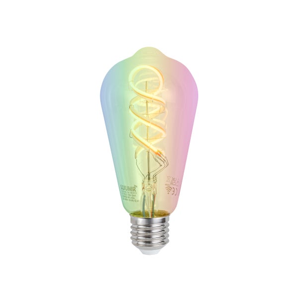 Luumr LED-Lampe mit Schraubsockel und gewendeltem Leuchtdraht