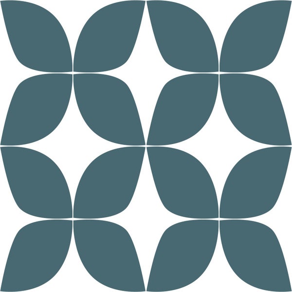 Fliesenmuster mit floralem Design