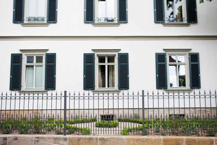 ELEO Zaun Set 10 m Lucca pulverbeschichtet anthrazit zum Aufschrauben