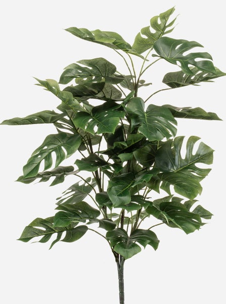 Künstlicher Philodendron HINAGIKU auf Steckstab, 70cm - Kunstpflanze Monstera deliciosa