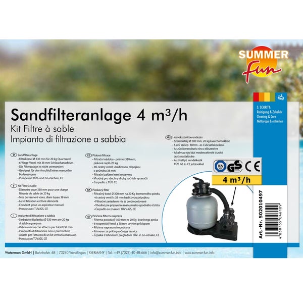 Sandfilteranlage SF 124