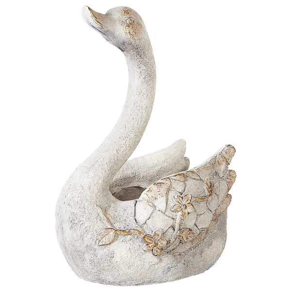 Dekofigur Schwanenform weiß 40 cm GRUFFY