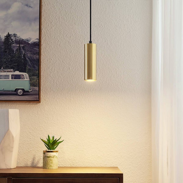 Lindby Pendelleuchte Raisan (Modern) in Schwarz aus Metall (1 flammig, GU10) - Deckenlampe Esstischlampe Hängelampe Hängeleuchte Wohnzimmerleuchte