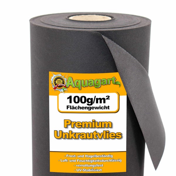 21m² Gartenvlies Unkrautvlies Mulchvlies 100g 1,4m br.