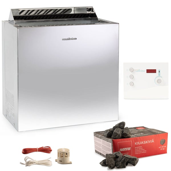 Sentiotec Nordex Style Saunaofen 8 kW mit Steuerung K2 und Steine