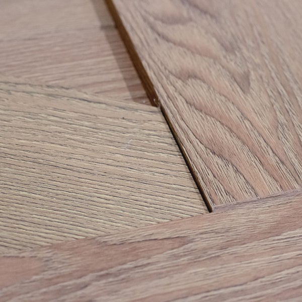 Holzschiebetür Komplettset Scheunentor Eiche Doppelflügelig Beschlag in schwarz - 1800x2150mm