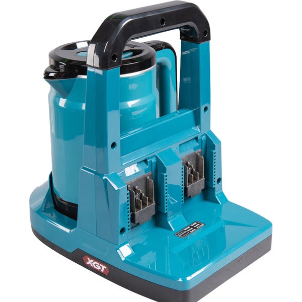 Akkukaffeemaschine mit zwei Akkuaufnahmen