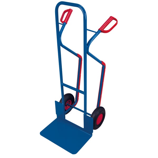 Sackkarre aus Metall mit zwei Rädern und Griffen